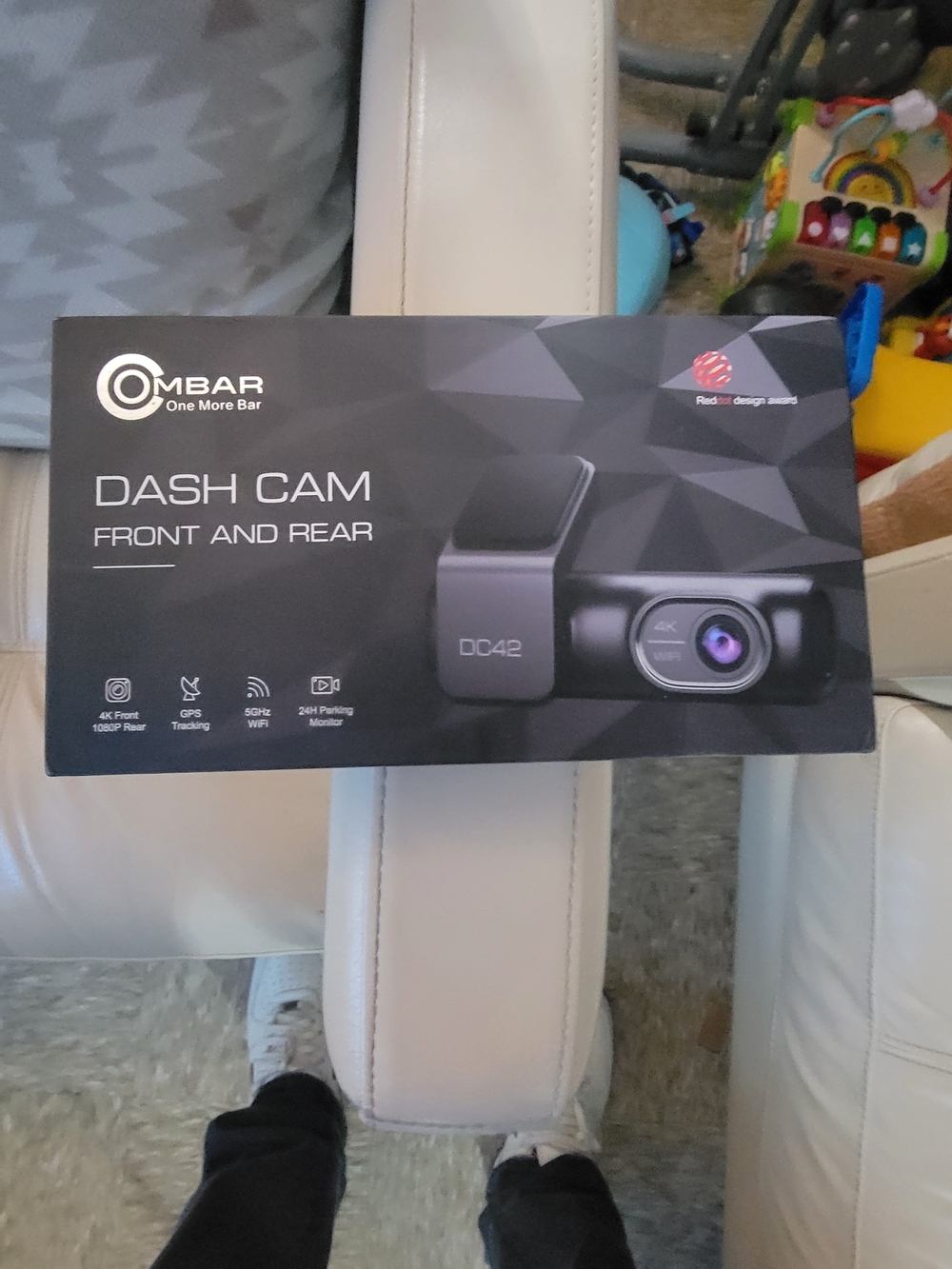 DC42 Front and Rear Dash Cam - Black